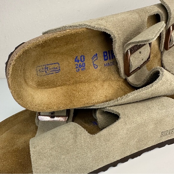 Birkenstock Taupe Suede Buckle Sandals main image 4